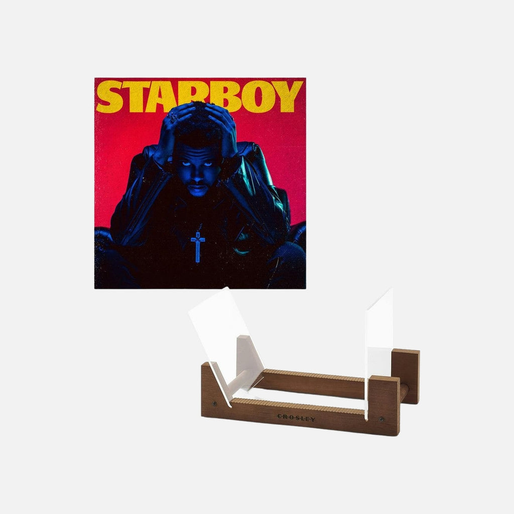 The Weeknd Starboy - Double Vinyl Album & Crosley Record Storage Display Stand