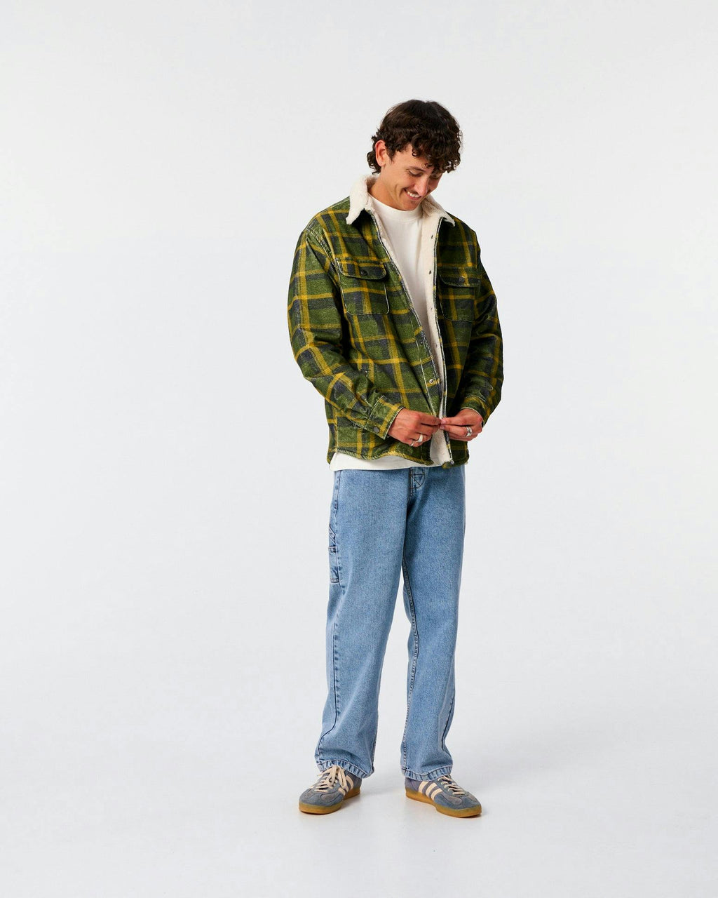 Ranger Check Jacket - Dusty Green