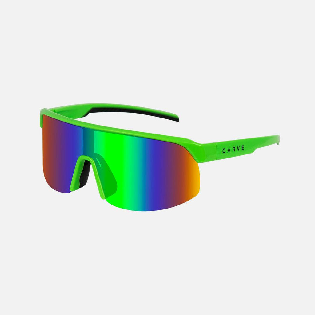 Velocity - Frame: Gloss Lime   Lens: Rose with External Green Iridium