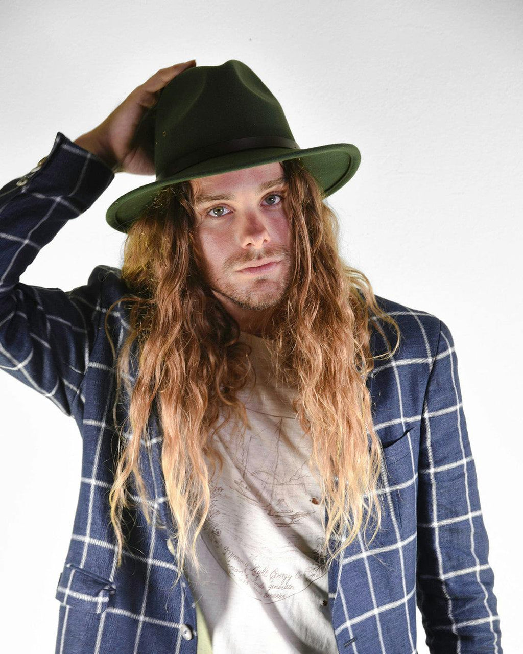 The RataTat Felt Hat - Forest Green