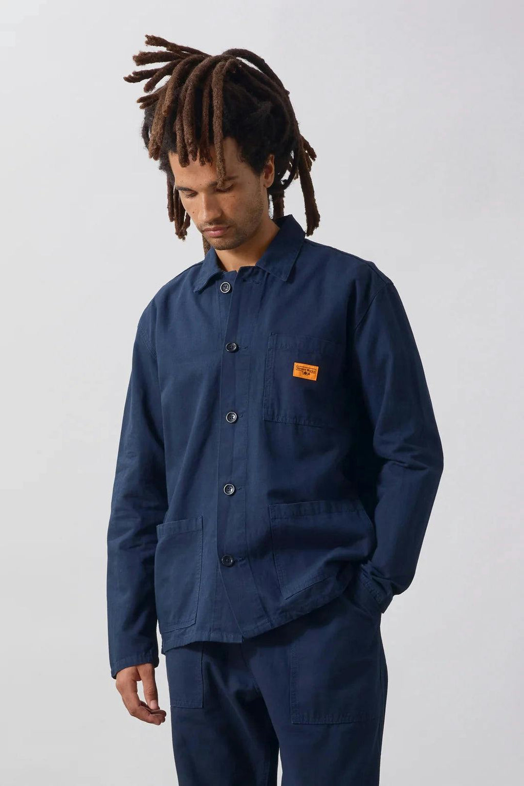 Service Works Canvas Chore Shirt in Dark Navy