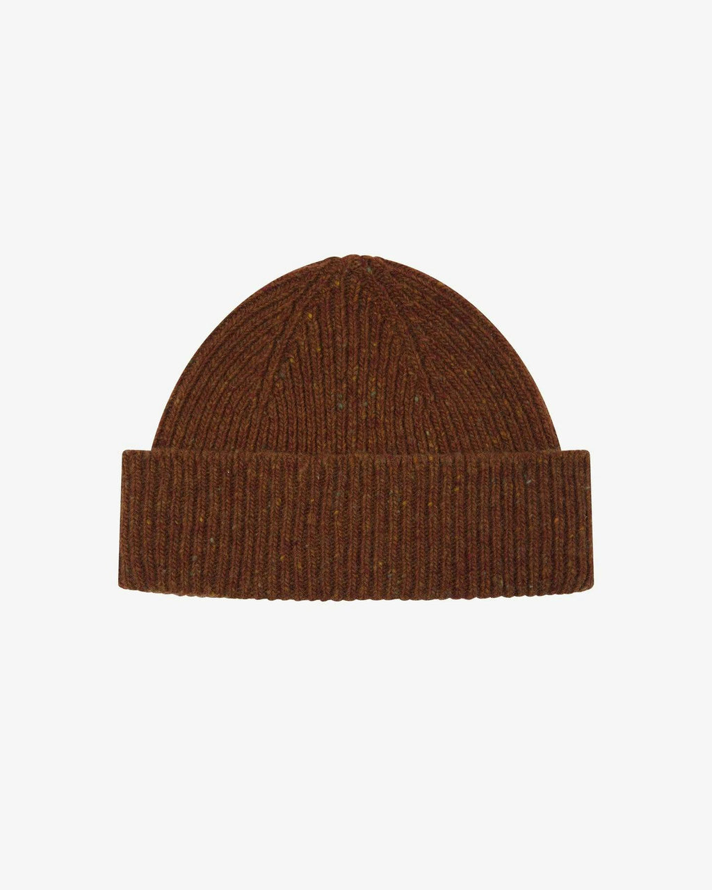 Uskees 4003 Speckled Donegal Wool Beanie in Chestnut