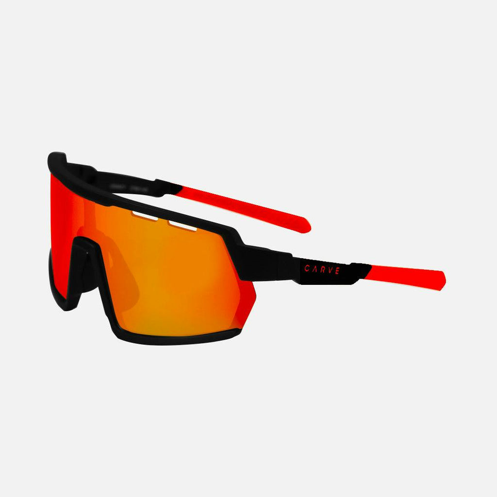 Legacy HD - Matte Black Frame Red Rubber Arm, Grey Lens with Red Iridium with Venting