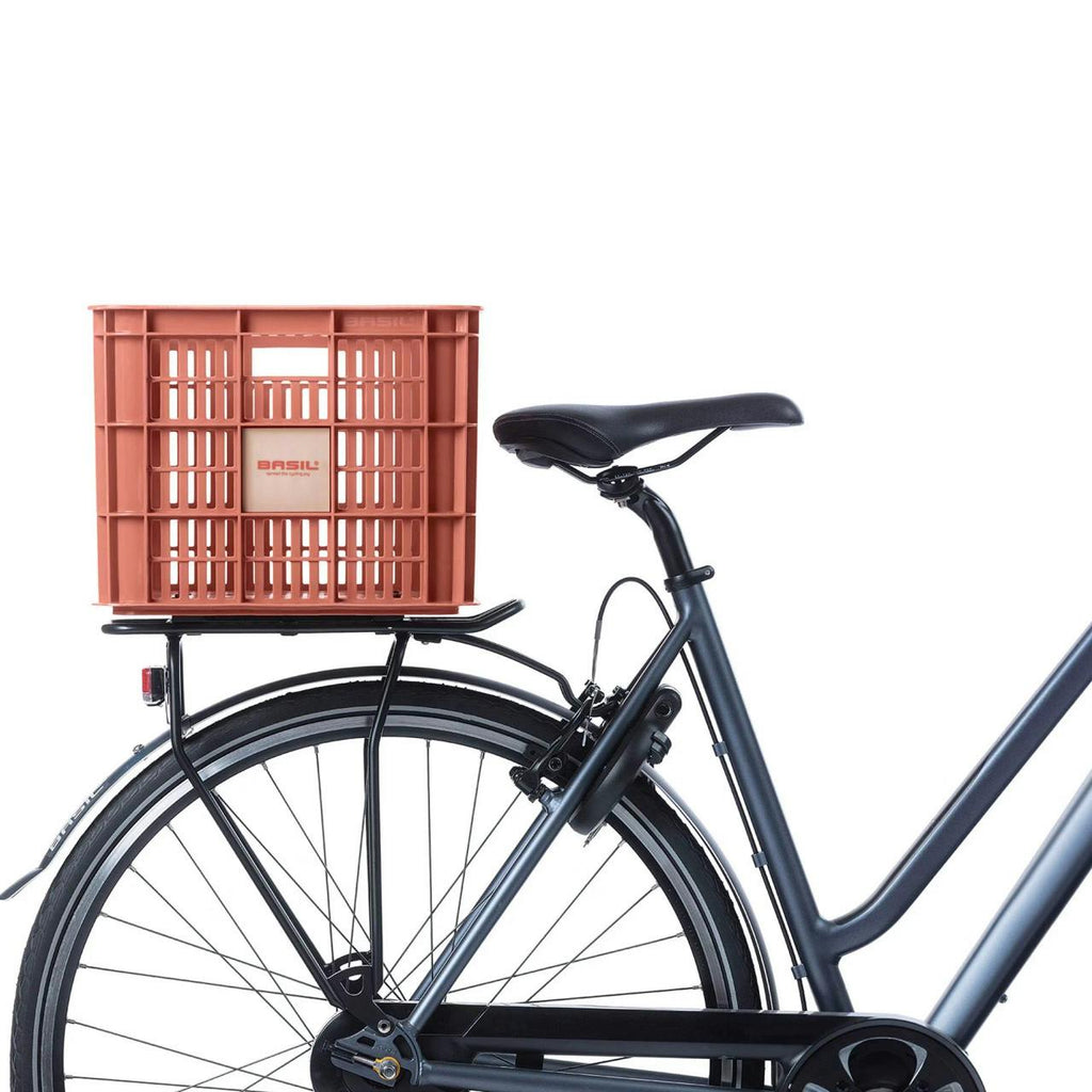 Bicycle Crate L 40L Recycled Synthetic Terra Red