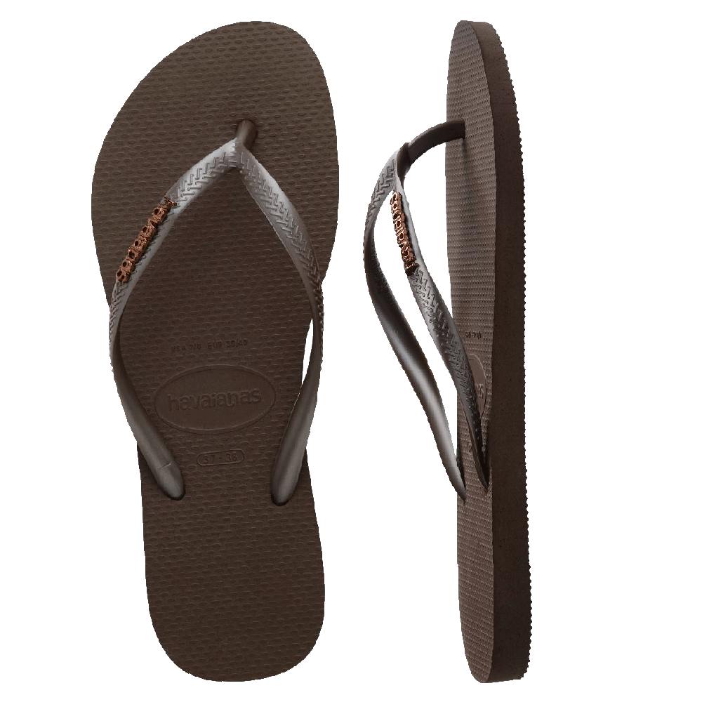 Slim Metal Logo Thongs