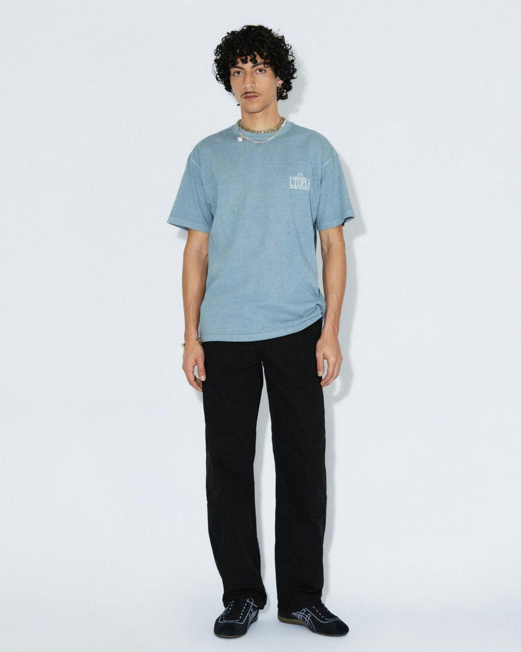 Trooper Tee - Washed Blue Utopia