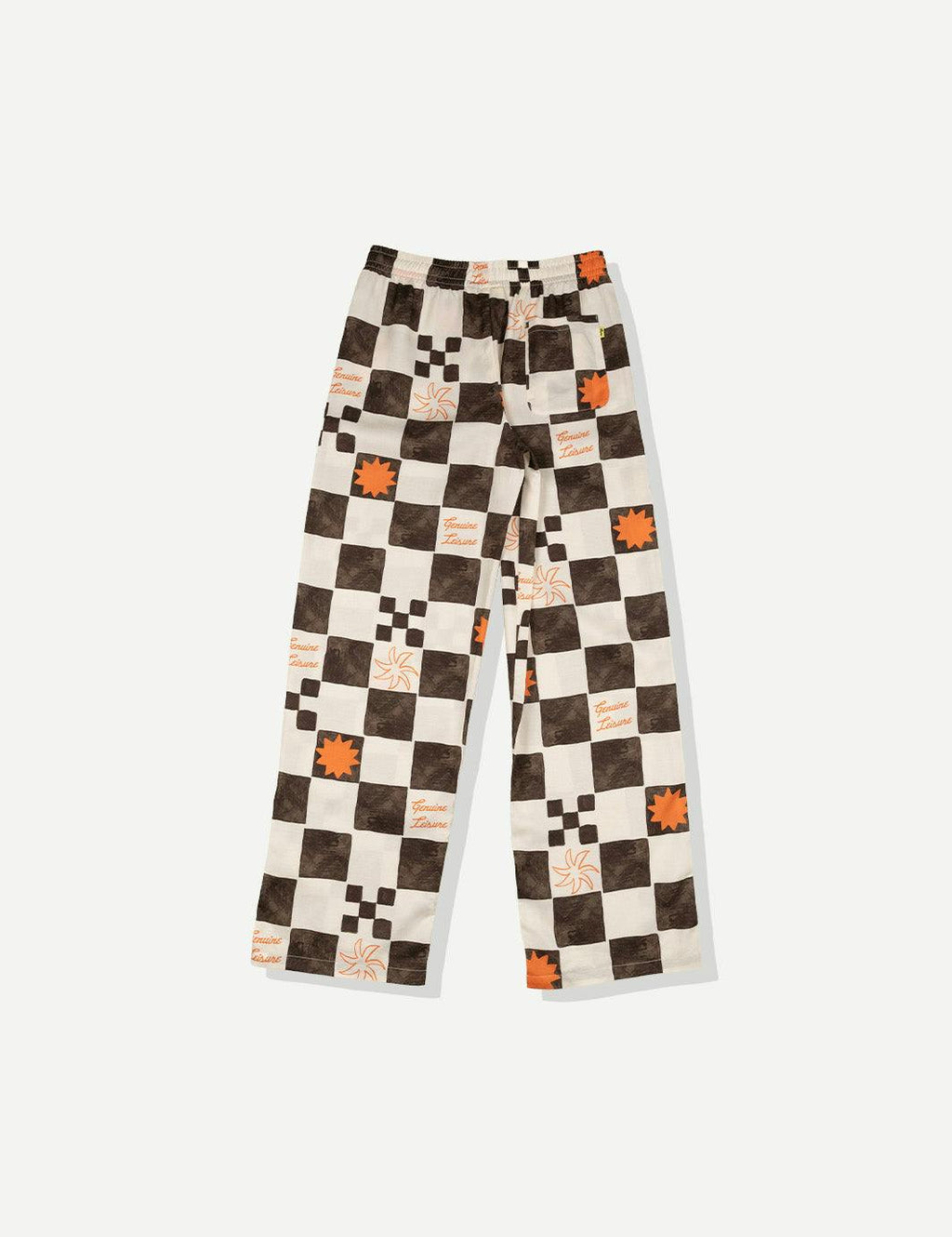 Check Beach Pant - Brown