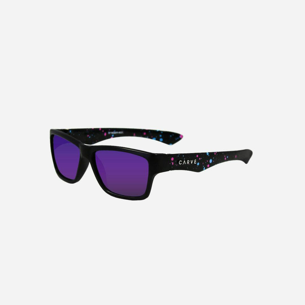 Stinger Junior - Matte Black Grey with Purple Iridium