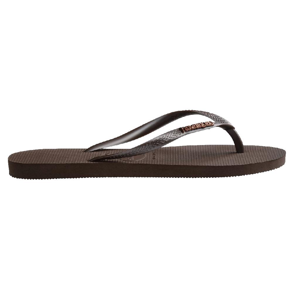 Slim Metal Logo Thongs