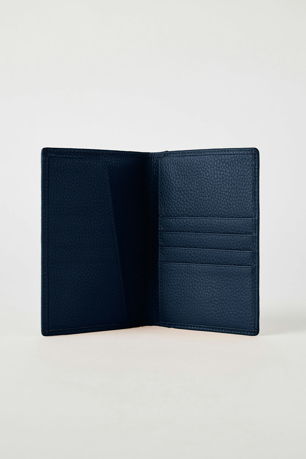 Luxury Leather Passport Wallet | Navy