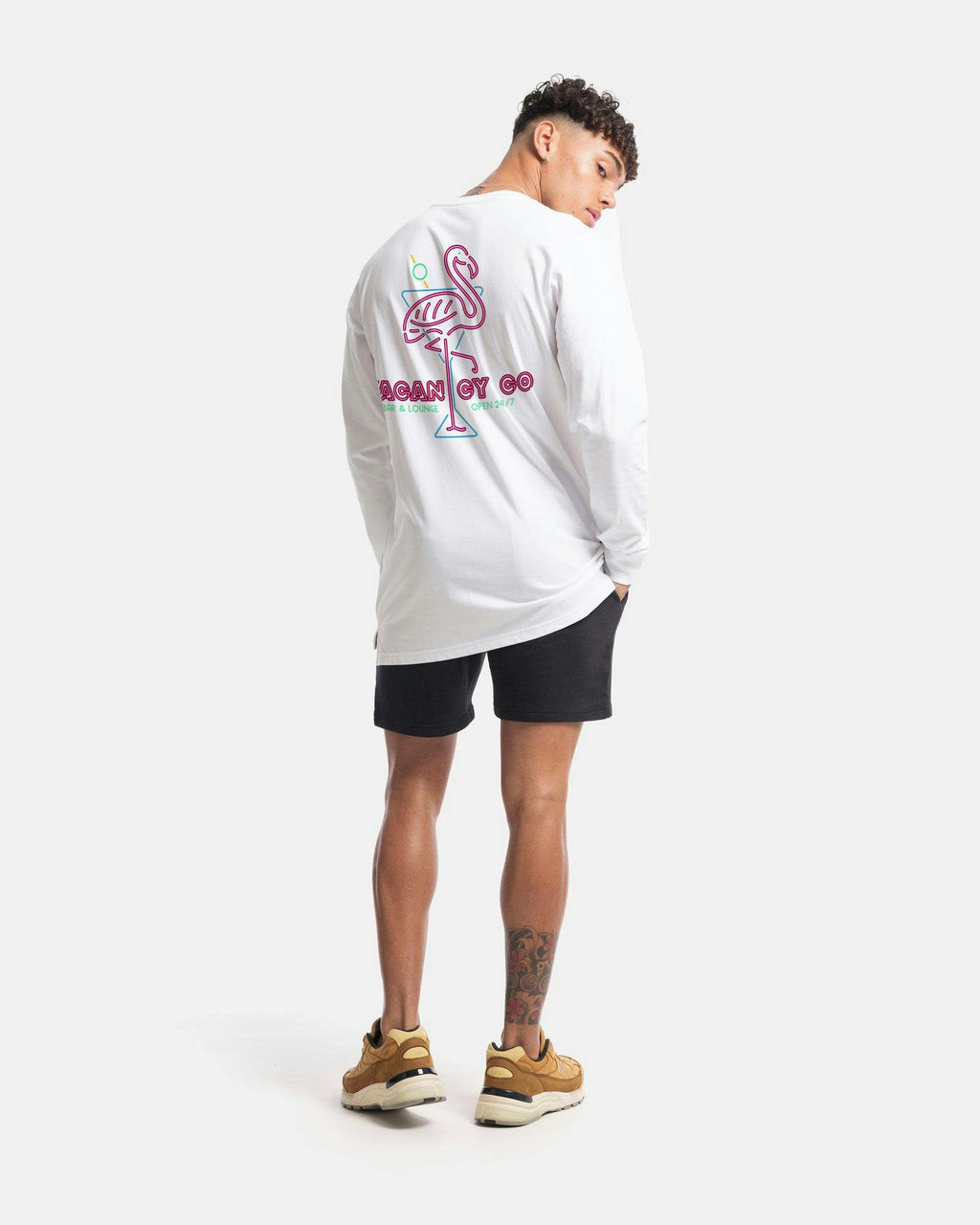 Flamingo Club Long Sleeve Tee