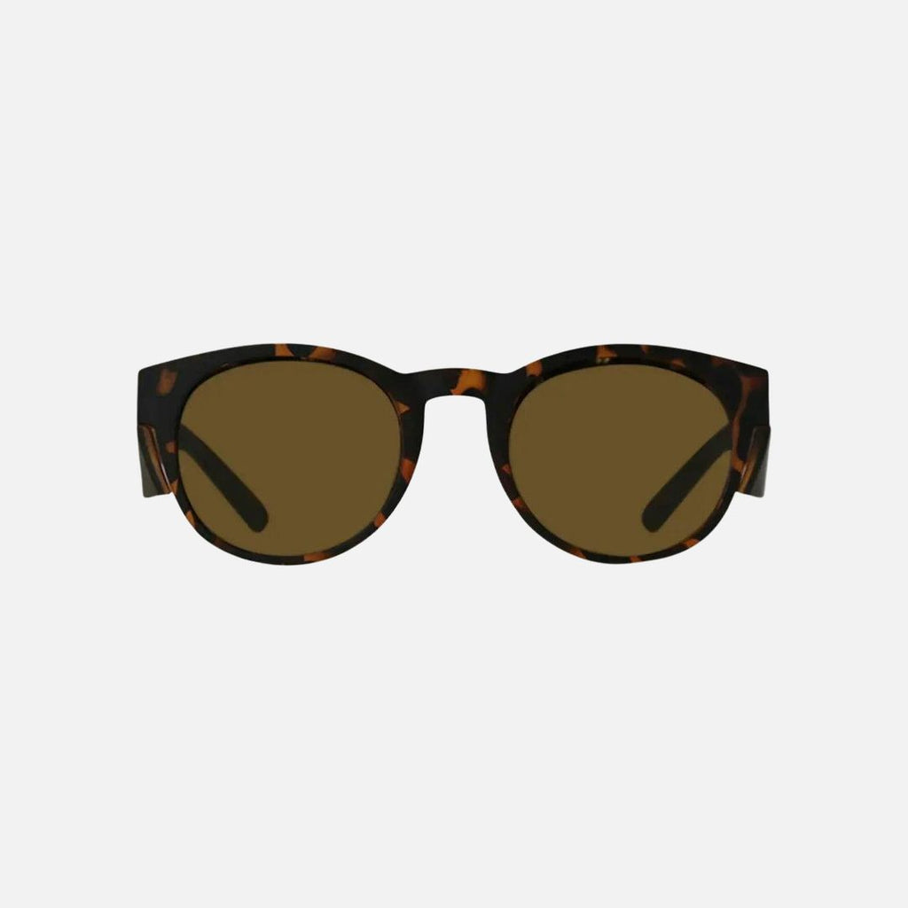 CHIPPY SAFETY WITH A MATTE TORT FRAME AND BROWN POLARIZED LENS