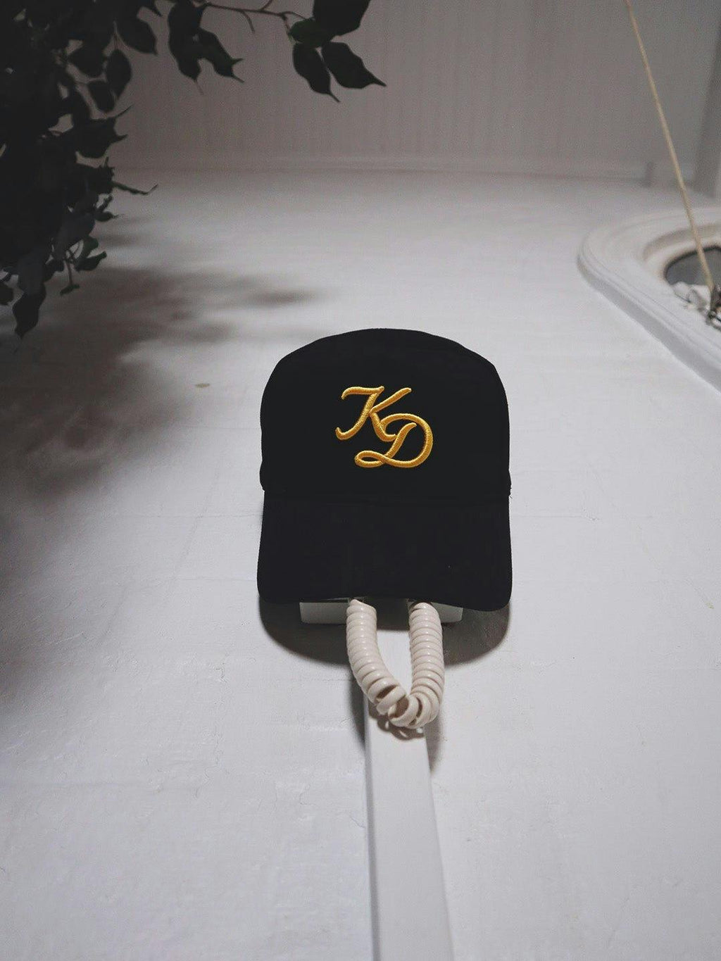 "KD" A-Frame Hat - Black Gold
