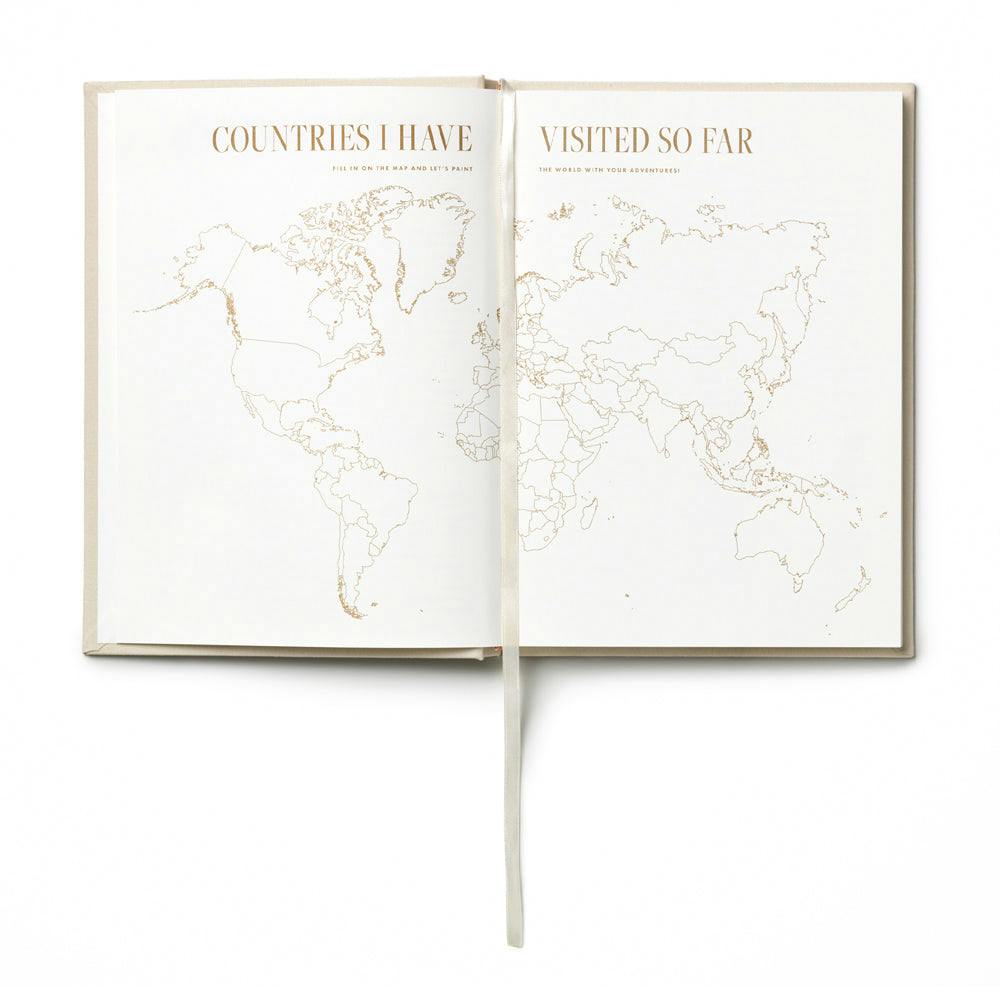 Printworks Bon Voyage Travel Journal-Blue Beige