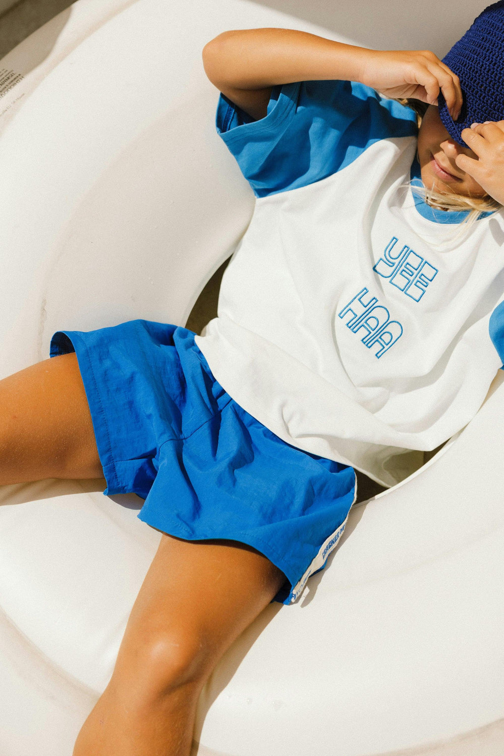 Kids Colour Pop Hybrid Swim Shorts - Blue
