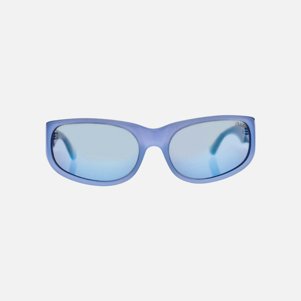 CYLINDER Pearl Sky Blue | Grey Polarised Blue Chrome Mirror Bio Lens