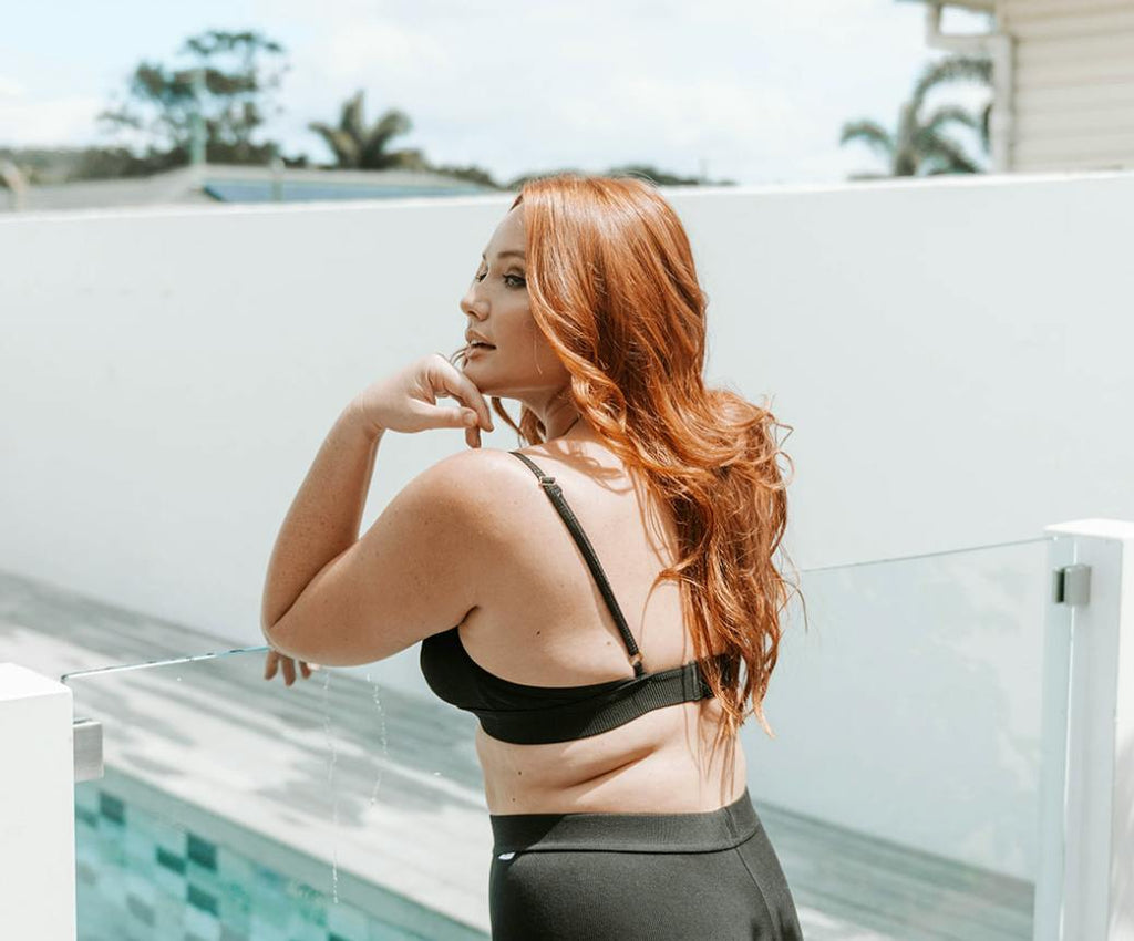 Ribbed Bralette - Black
