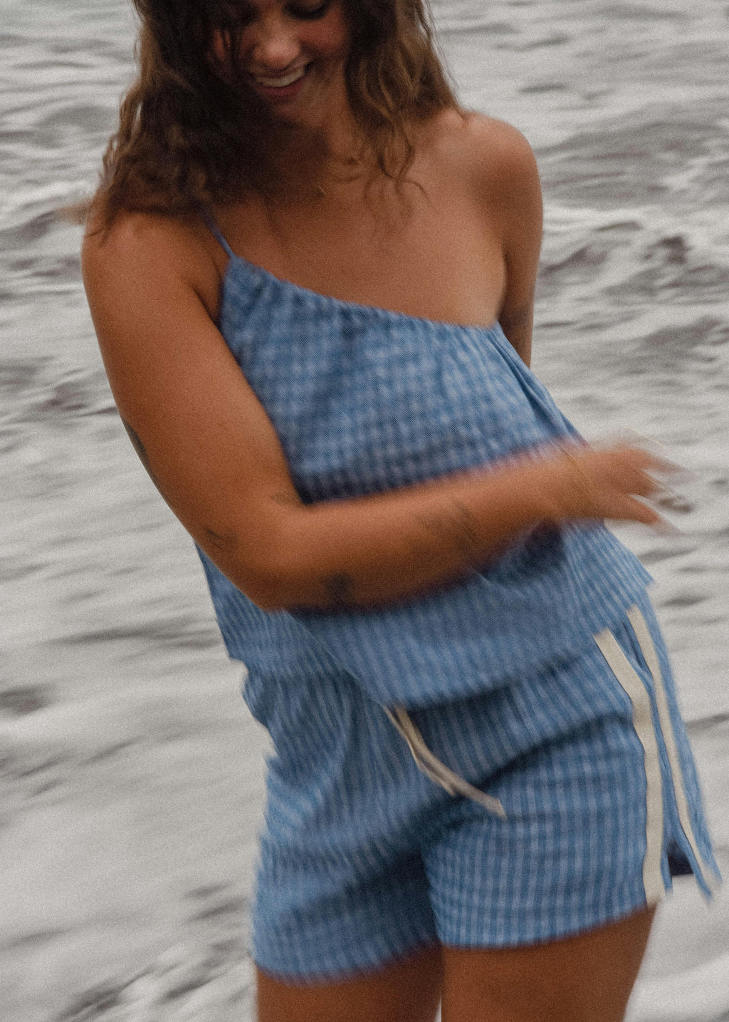 Atmosea Short in Blue Gingham
