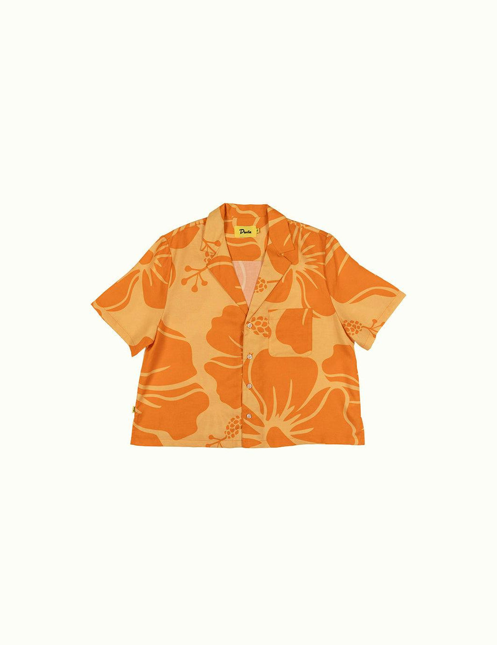 Hibiscus Crop Buttonup - Sunburnt