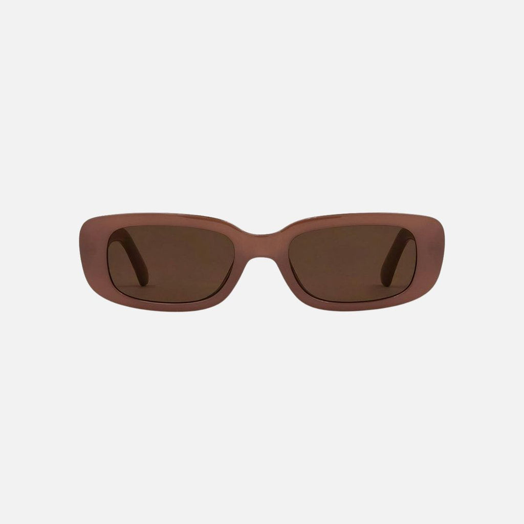 Lizbeth - Gloss Translucent Nude Frame with Brown Lens