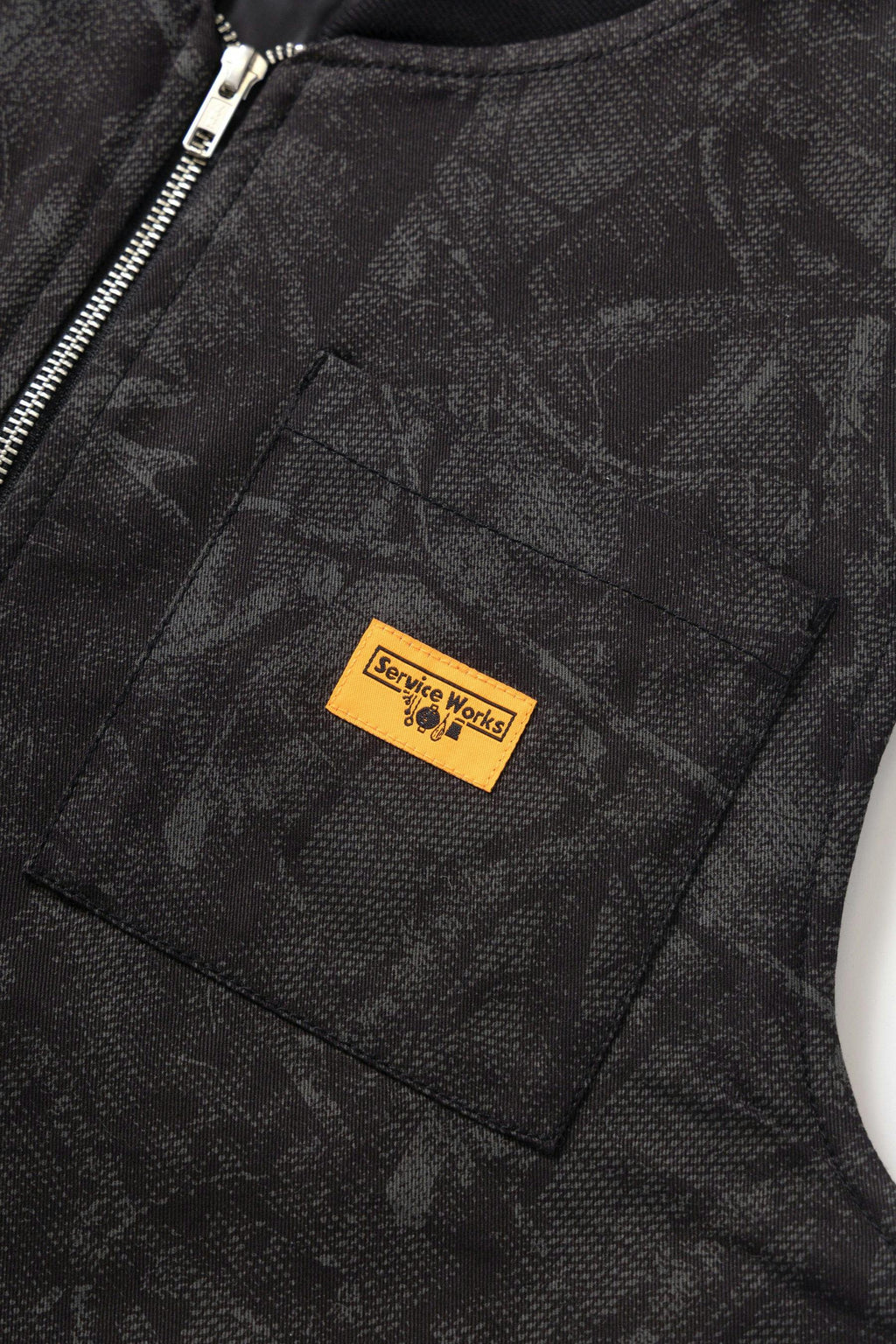 Service Works Camo Padded Work Vest in Mono