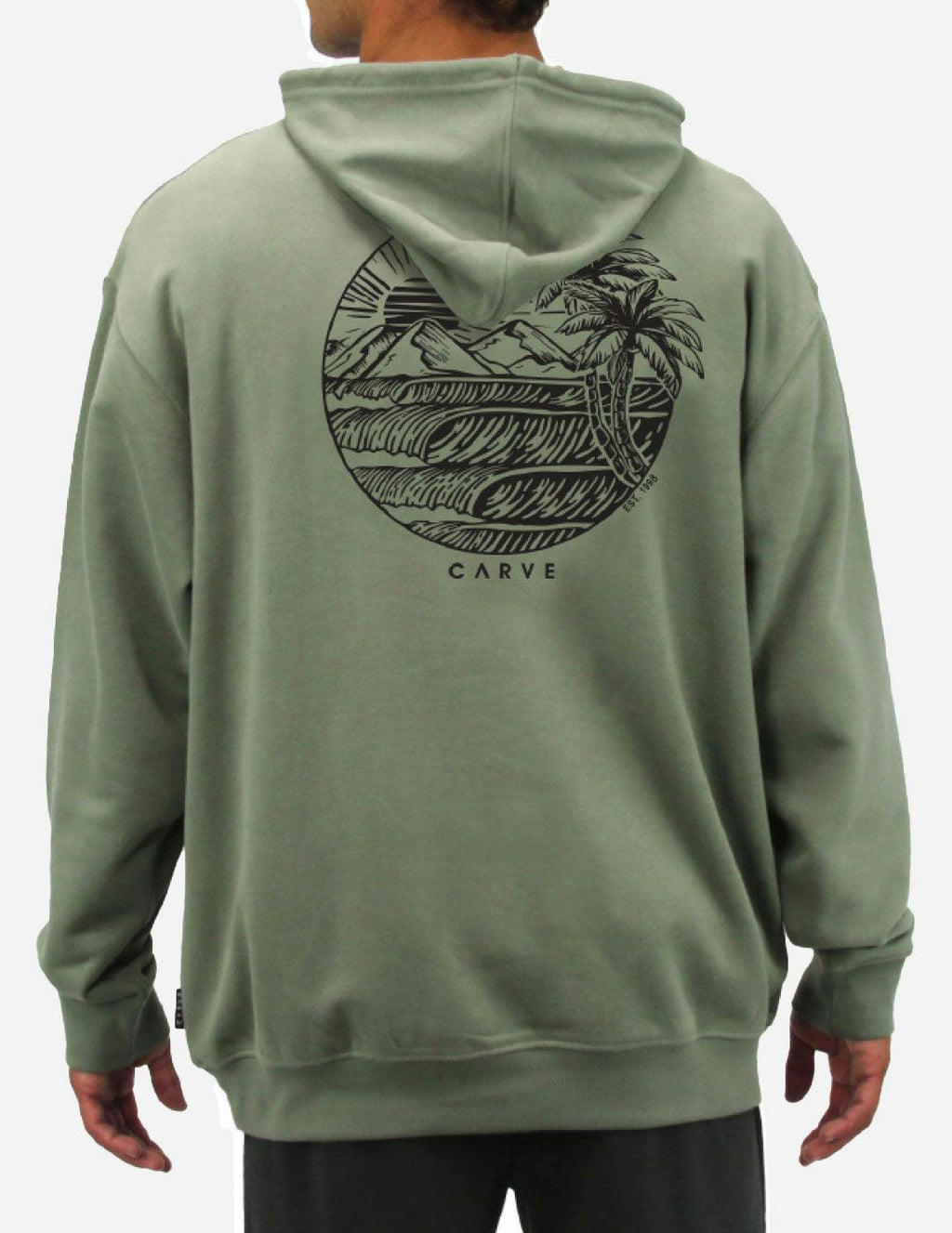 EVENTIDE - Men’s Pullover Hoodie French Terry - Moss Green