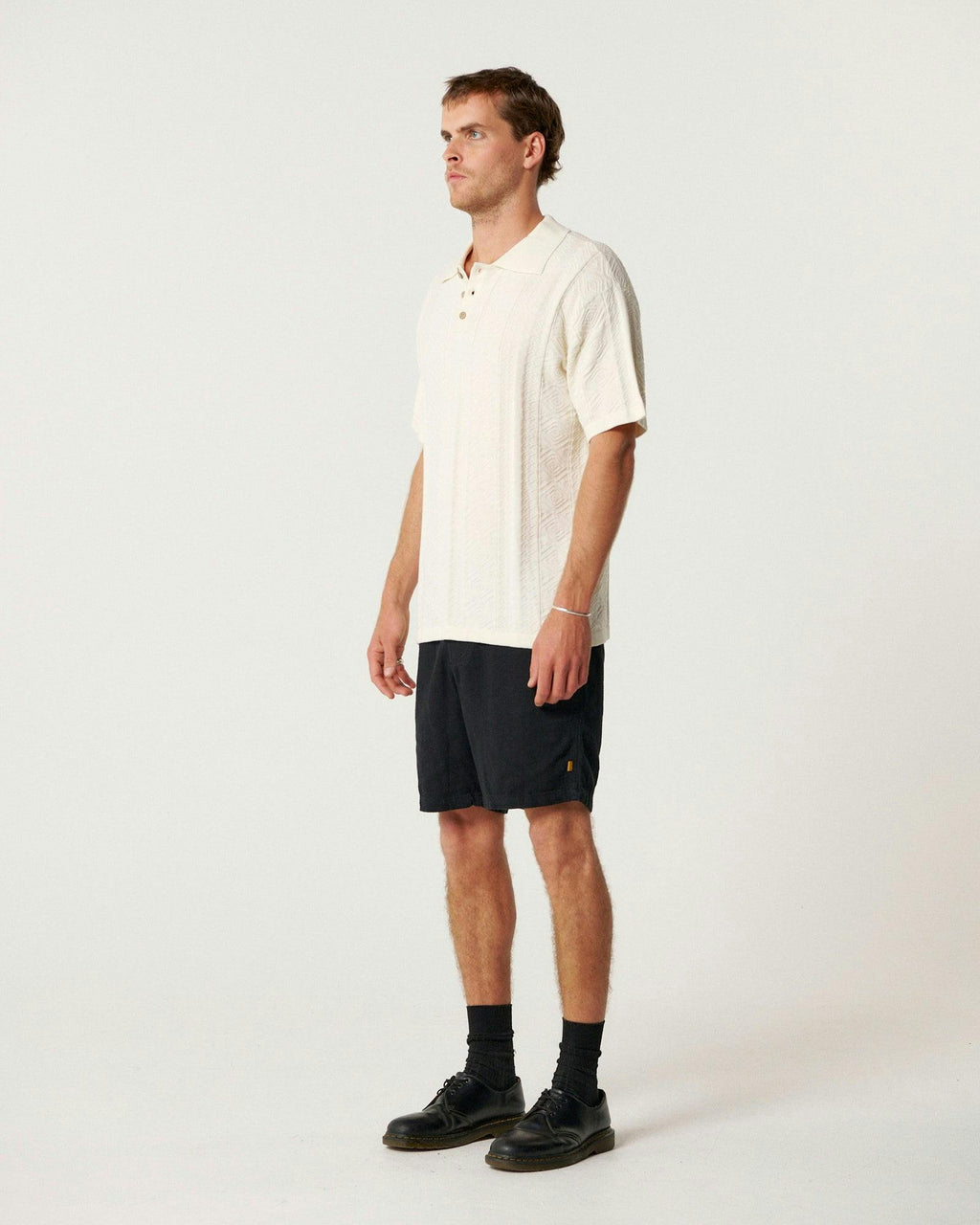 Trader Knit Polo - Ecru