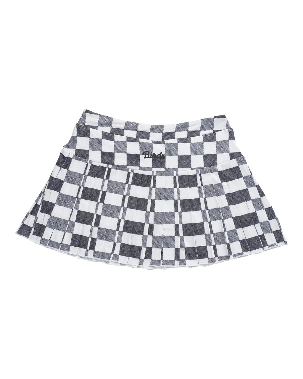 Birds Gingham Skort