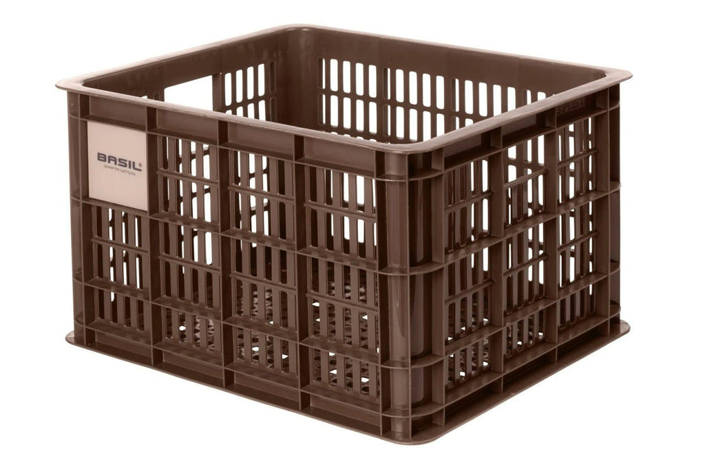 Bicycle Crate Medium 29.5L Chocolate Brown