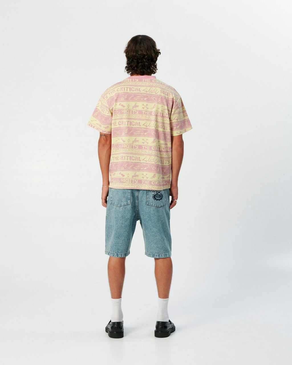 Wedd Stripe Tee - Lemon