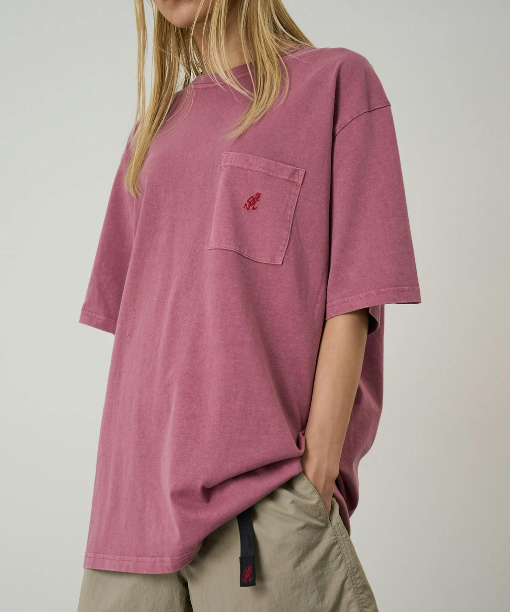 Gramicci One Point Pocket Tee in Red Pigment