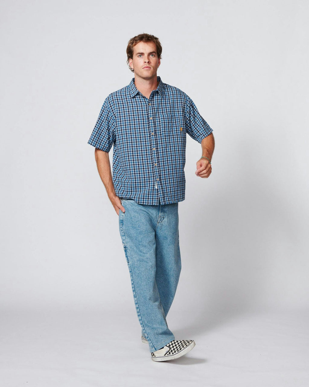 Dennis Short Sleeve Shirt - Blue