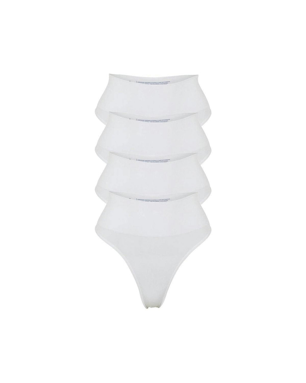 ChiChi Modal G-String Underwear 4 Pack - White