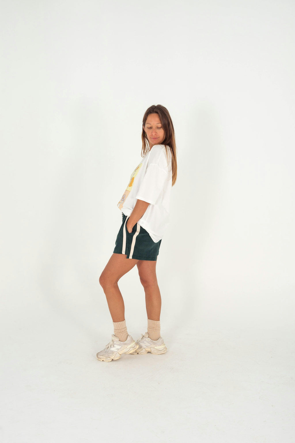 Terry Towelling Shorts Forest