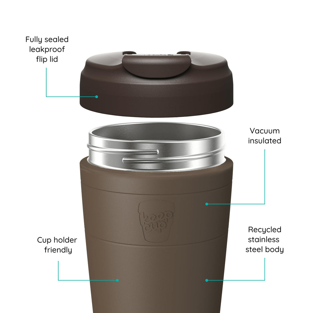 Commuter Insulated Travel Cup - 12oz | Chocolate