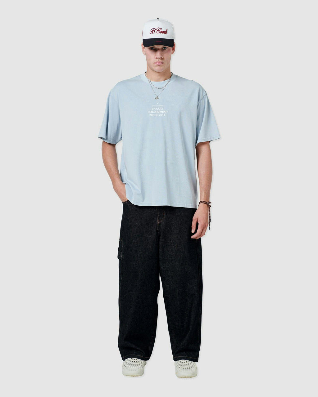 stamp t-shirt blue