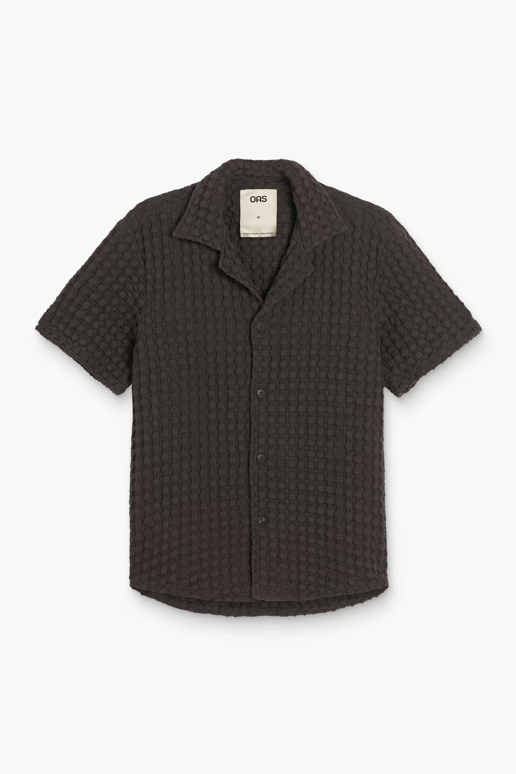 OAS Nearly Black Cuba Waffle Shirt