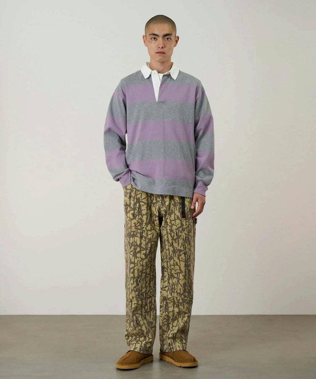 Gramicci Langdon Rugby Shirt in Heather / Purple