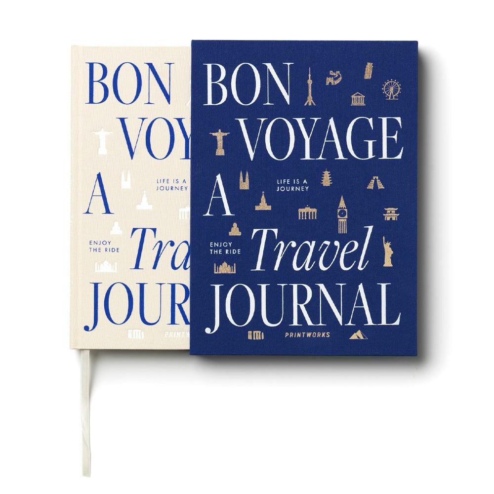 Printworks Bon Voyage Travel Journal-Blue Beige