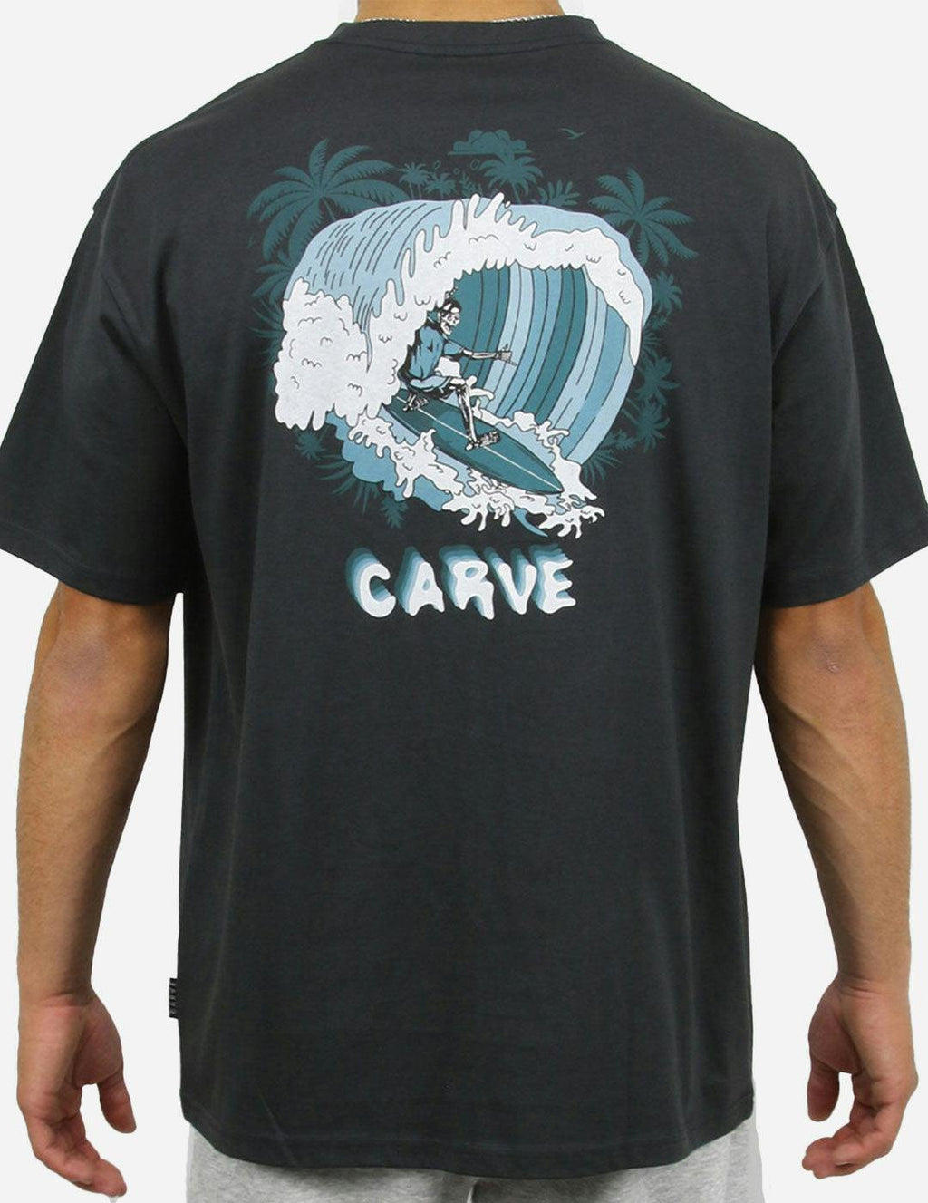 Waves - Mens Short Sleeve Tee - Black