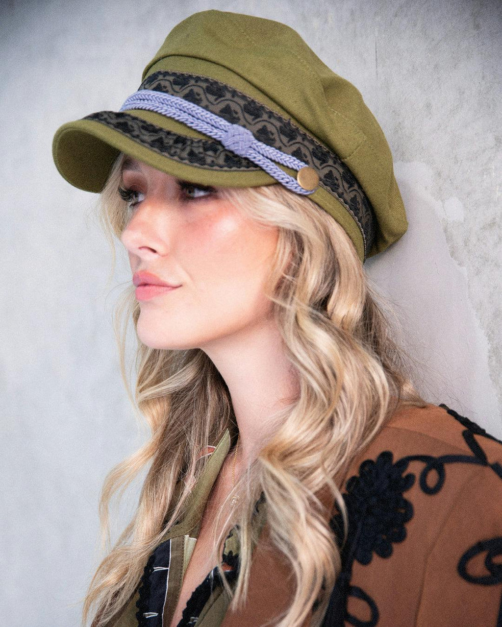 The Naomi Cap - Green Canvas