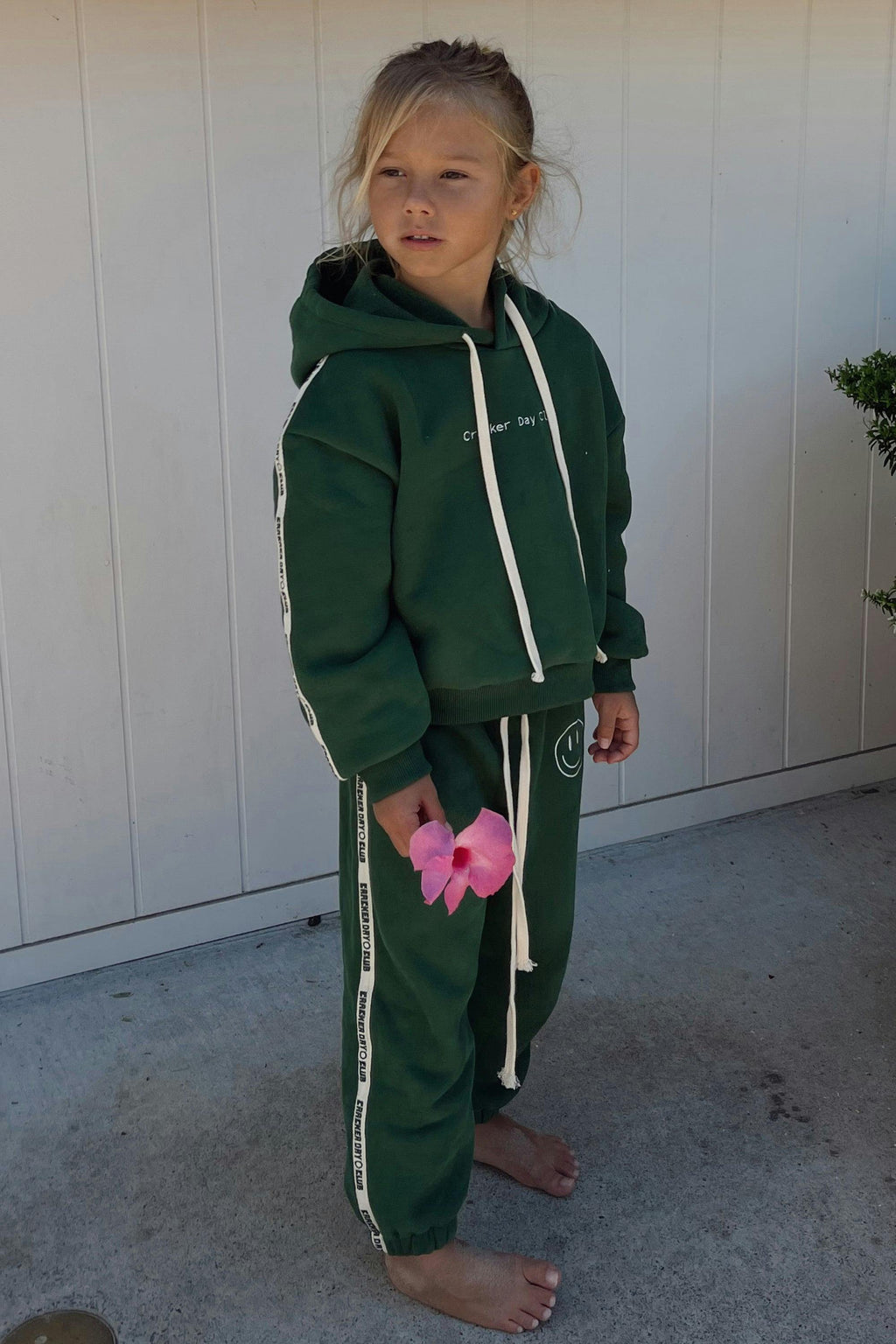 Kids Cloud Racer Sweatpants - Forest