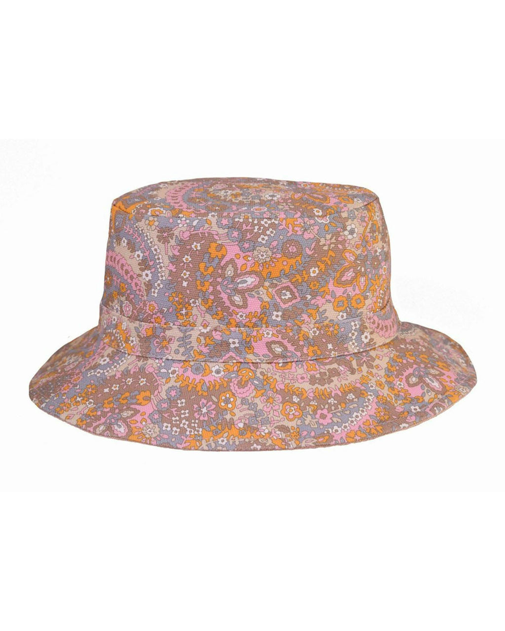 The FlipSide Bucket Hat – Kids – Paisley / Blue & Pink
