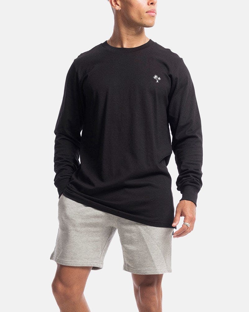 Palm Embroidery Long Sleeve Tee