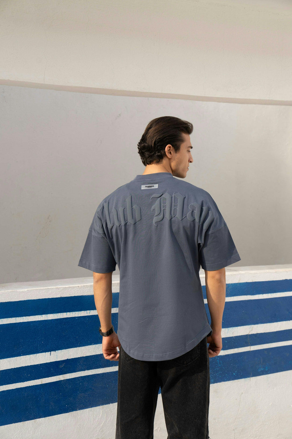 Clubman "CHROME" Tee - Blue