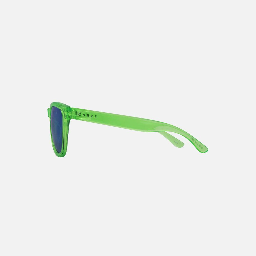 Cali Junior - Kids Crystal Lime Frame with Grey with Blue Green Iridium Lens