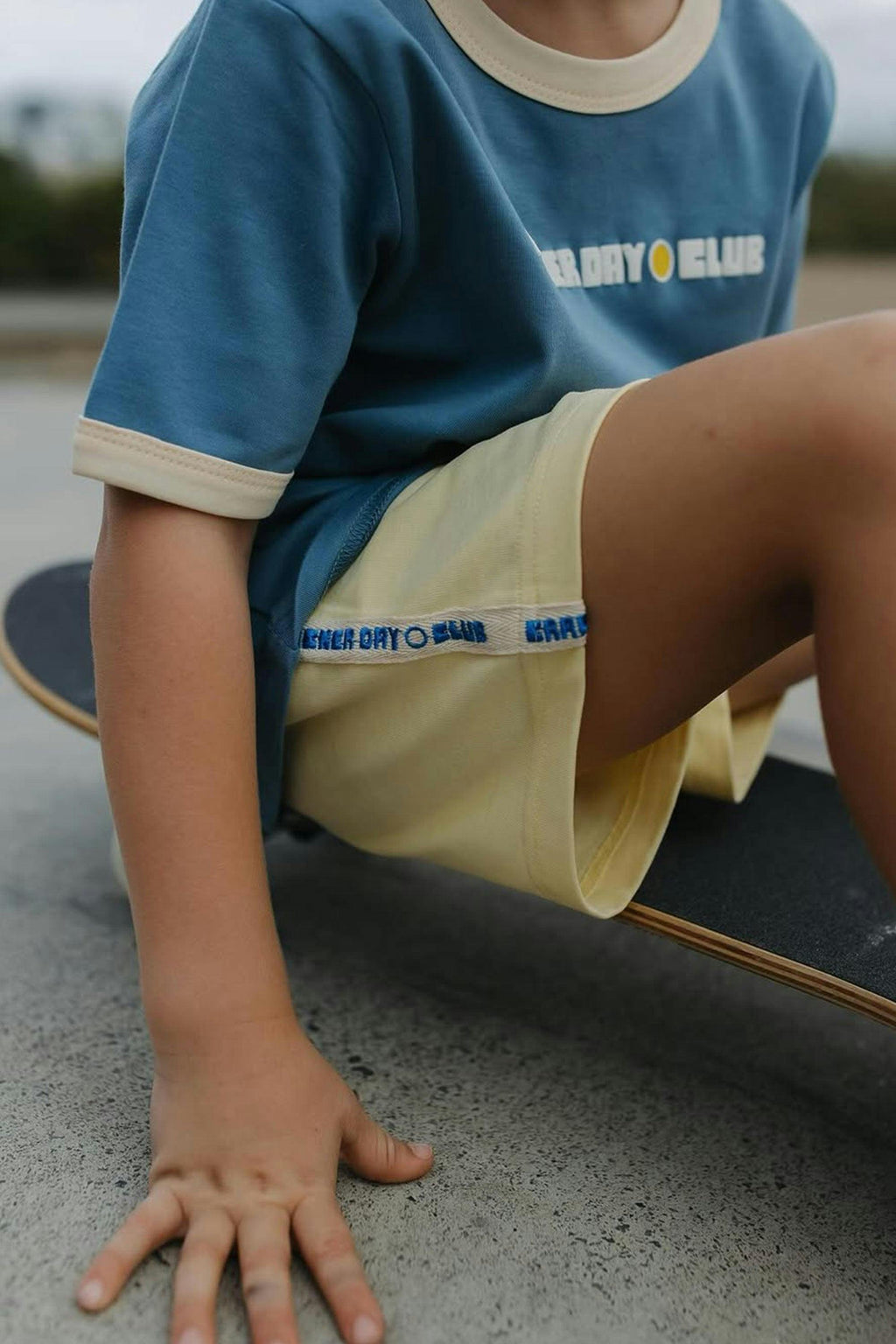 Kids Retro Tee Shirt - Blue