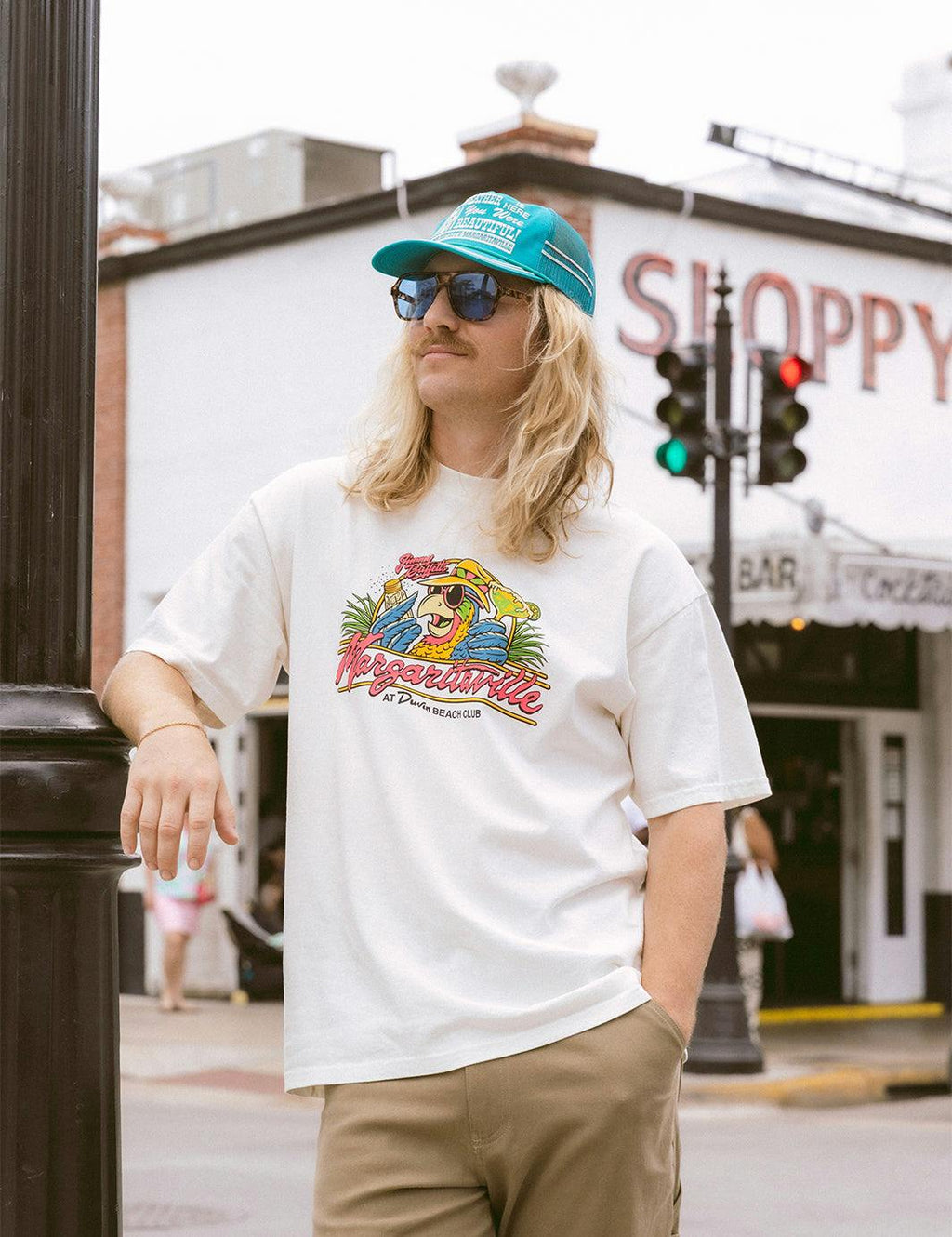 Duvin x Margaritaville Parrot Tee - Antique