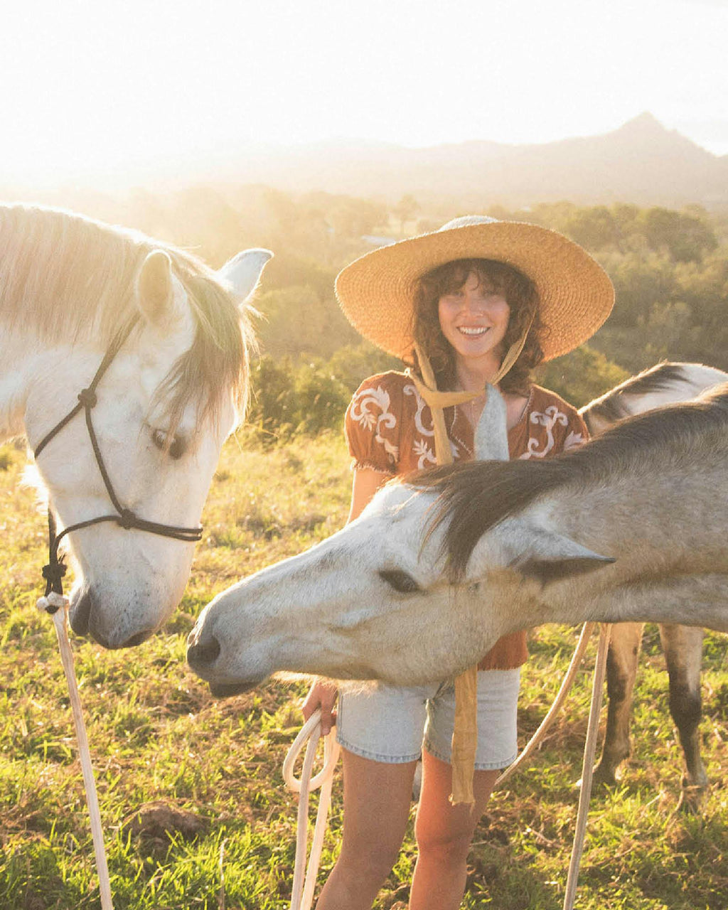 The Meadow Straw Hat – Gingham