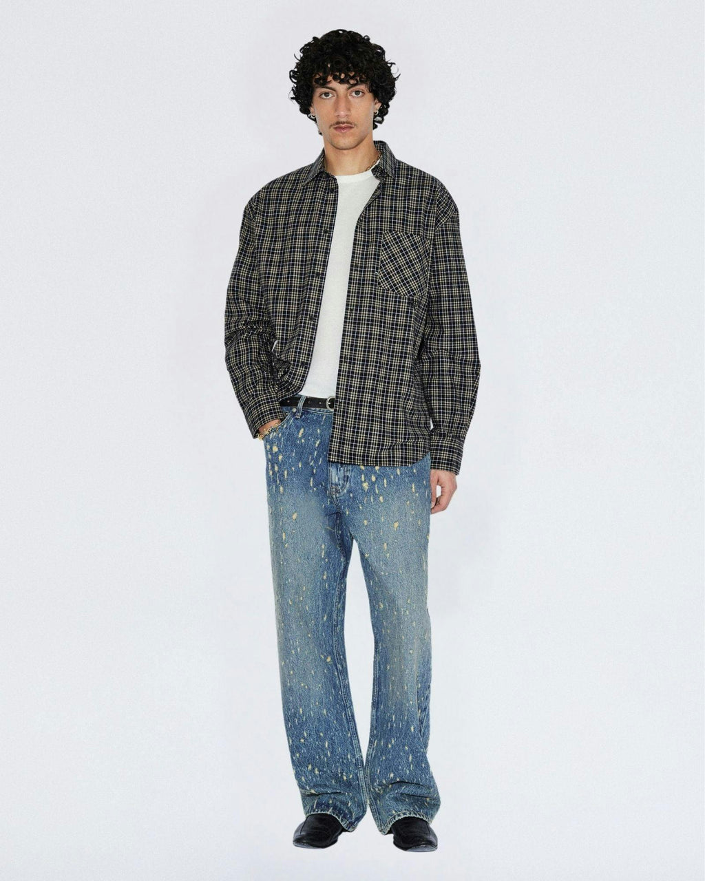 Wes Shirt - Black Summer Check